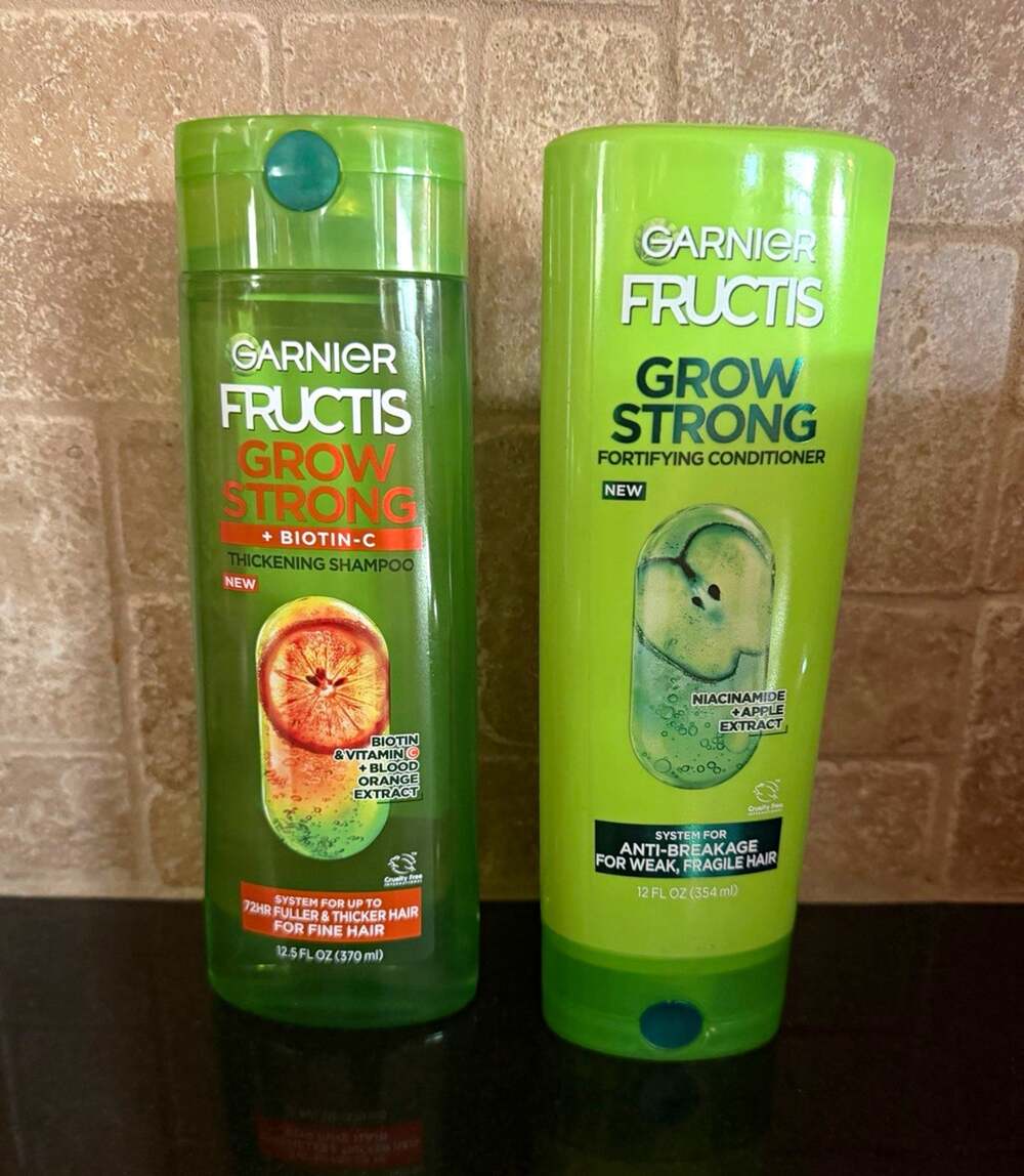 Garnier Fructis Grow Strong Thickening Shampoo 12.5 oz + Conditioner 12 oz